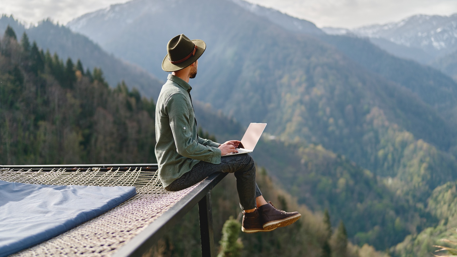 Reading in the mountains