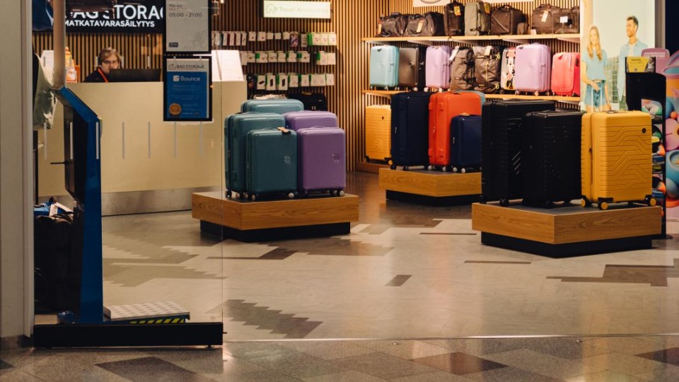 Convenient Travel and Storage Services at Helsinki Airport Arrivals Hall